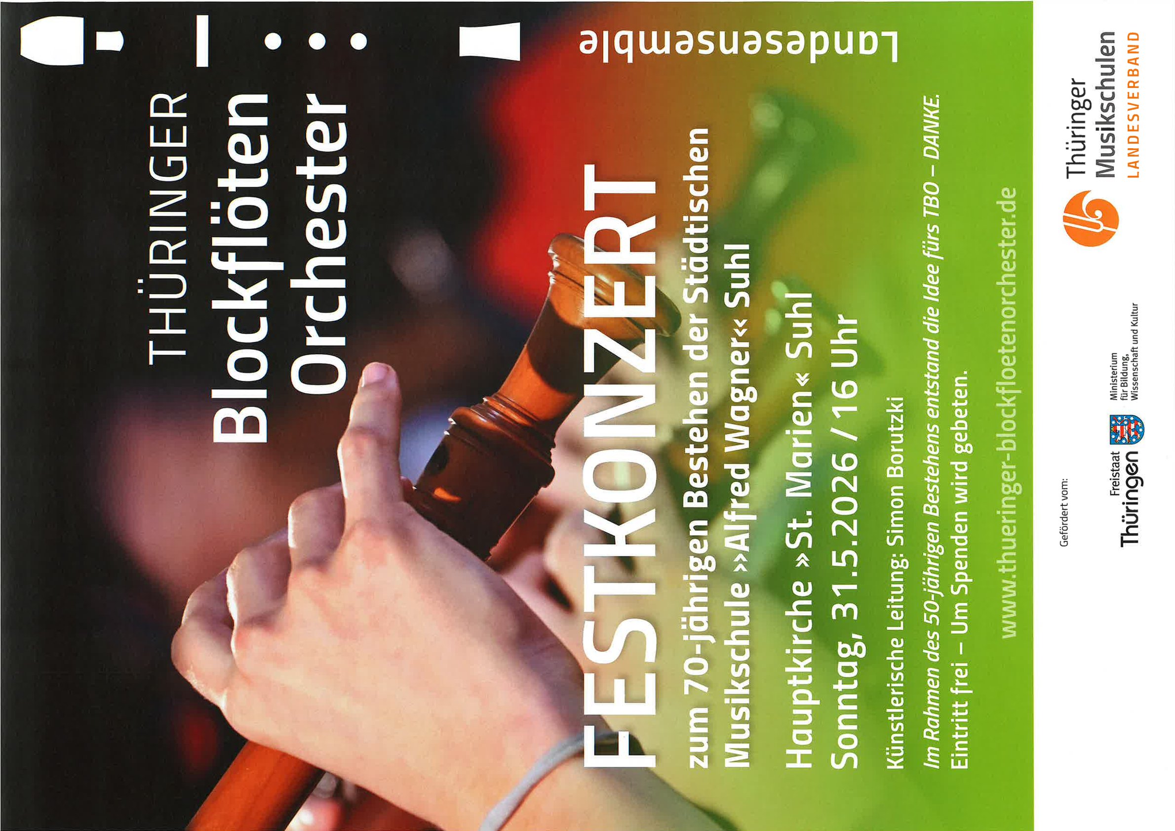 Plakat Blockflötenorchester